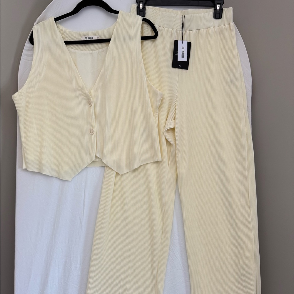Cream Women's Pants & Jumpsuit Set